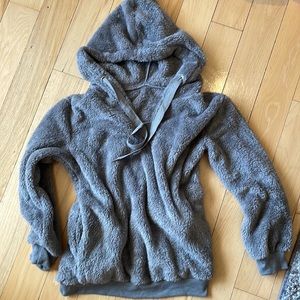 Sherpa Hooded sweatshirt - never worn!